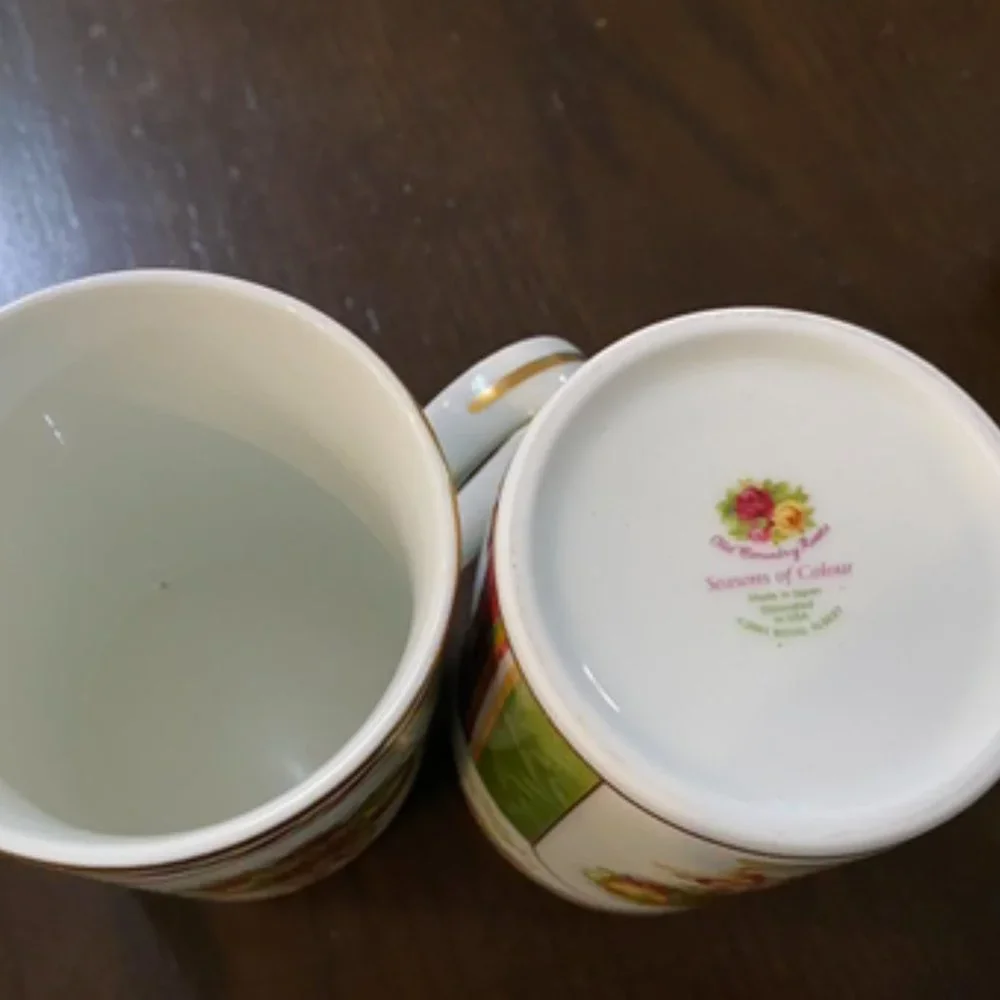 ROYAL ALBERT Mugs Seasons of Colour Red ROYAL ALBERT ( set of 2)
